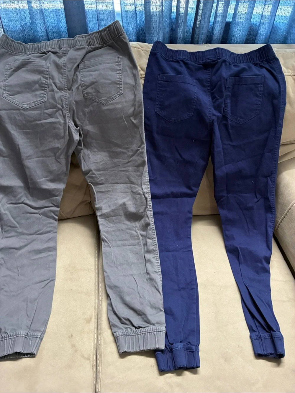 Kids Jogger Pants - Navy and Gray